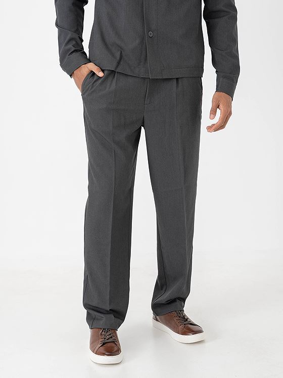 Only & Sons Miro Tailored Loose Pant Dark Grey Melange