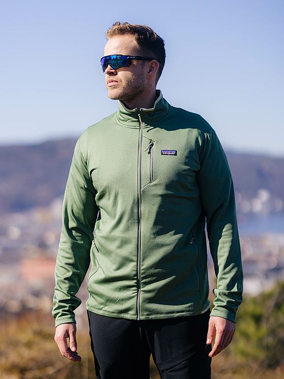 Patagonia M's R1 Daily Jacket Hemlock Green - Sedge Green X-Dye