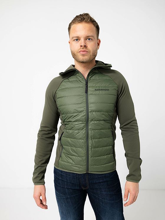 Peak Performance Down Hybrid Hood Jacket Grønn