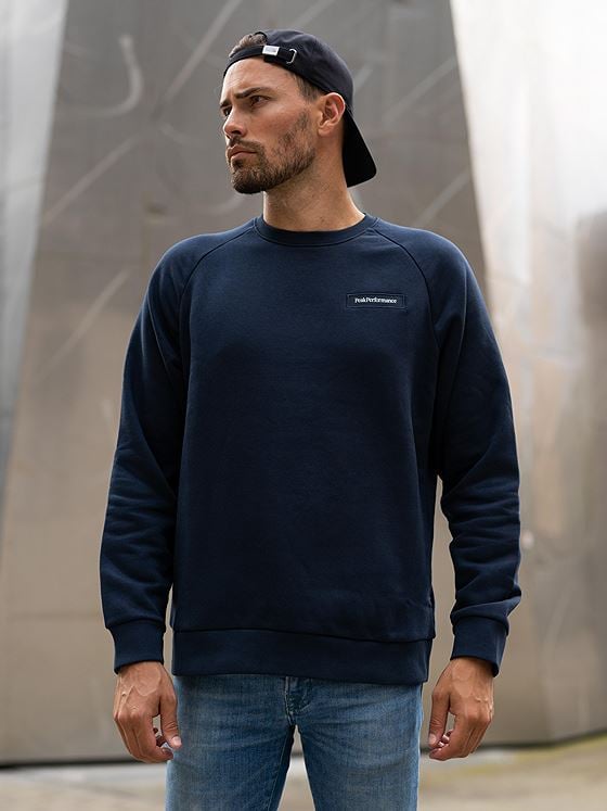 Peak Performance Logo Sweatshirt Blue Shadow