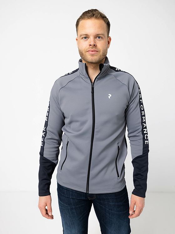 Peak Performance M Rider Mid Zip Jacket Grå