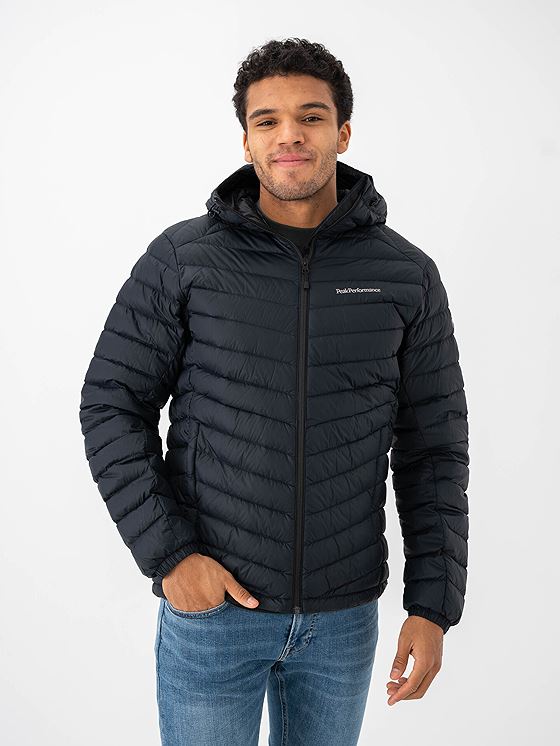 Peak Performance Frost Down Hood Jacket Black