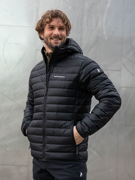 Peak Performance Down Liner Hood Jacket Sort