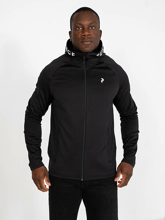 Peak Performance Rider Mid Zip Hood Black