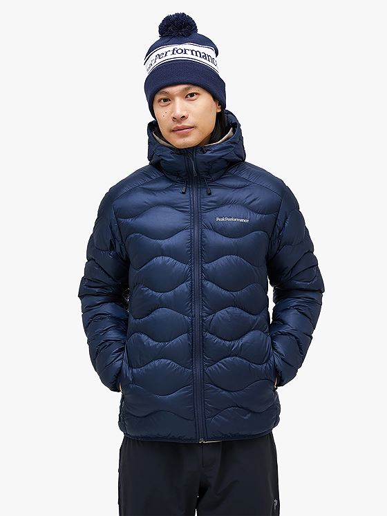 Peak Performance Helium Down Hood Jacket Men BLUE SHADOW