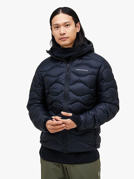 Peak Performance Helium Down Hood Jacket Men BLACK