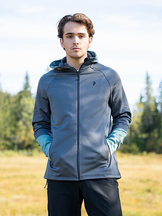 Peak Performance Rider Essentials Zip Hood Mountain Mist / Deluded Vision