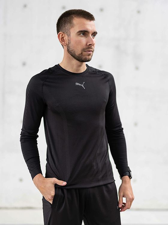 Puma Train Formknit Seamless Long Sleeve Tee Puma Black