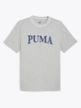 Puma Puma Squad Big Graphic Tee Light Grey Heather