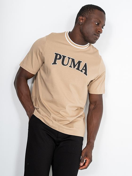 Puma Puma Squad Big Graphic Tee Prairie Tan