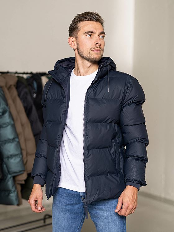 Rains Puffer Jacket Navy