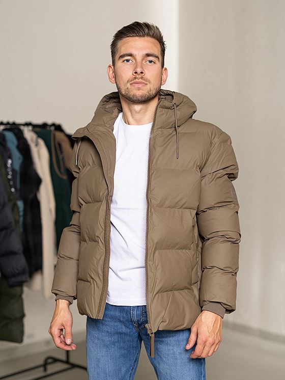 Rains Puffer Jacket Wood