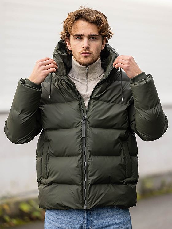 Rains Alta Puffer Jacket Green