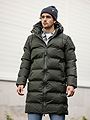 Rains Alta Longer Puffer Jacket Green