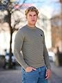 Solid Valencia Structure Crew Neck Vetiver