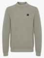 Solid Valencia Structure Crew Neck Vetiver