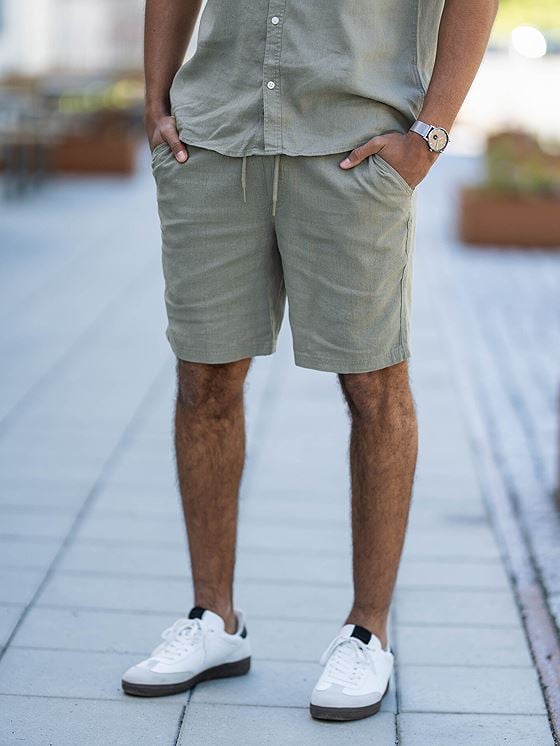 Solid Aurelius Elas. Shorts Vetiver
