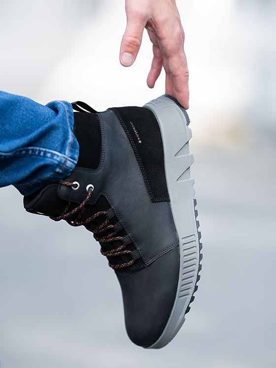 Sorel Mac Hill Lite Mid Plus Waterproof Sneaker Black