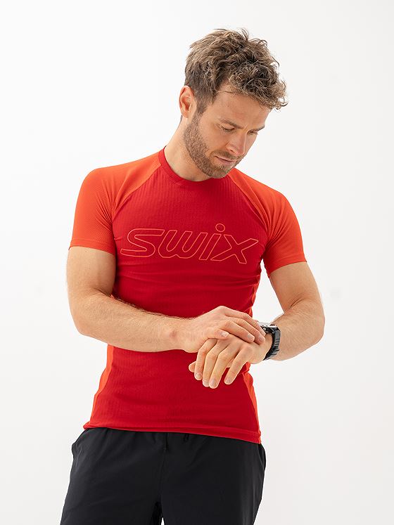 Swix RaceX Light Short Sleeve Swix Red / Fiery Red
