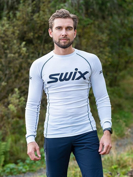 Swix RaceX Classic Long Sleeve Bright White / Dark Navy