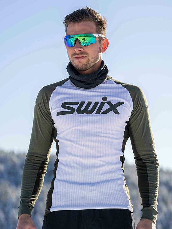 Swix RaceX Classic Long Sleeve Bright White / Olive