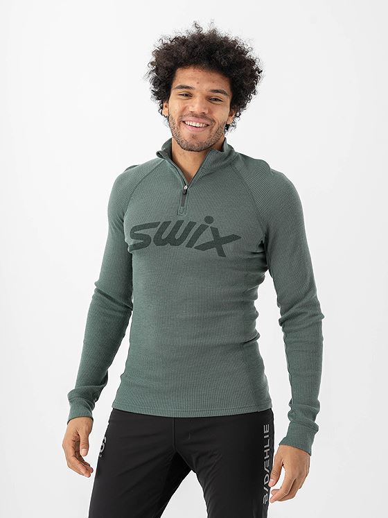 Swix RaceX Merino Half Zip Pine