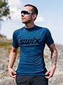 Swix Racex Bodywear Short Sleeve Men Lake Blue/Dark Navy