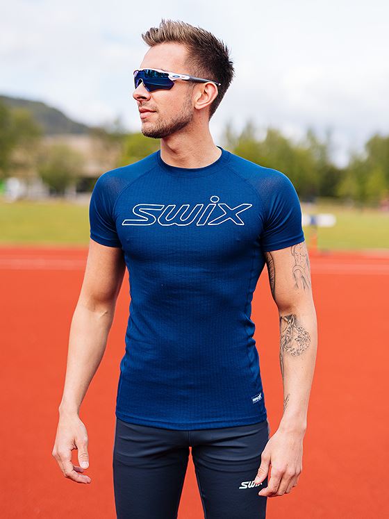 Swix Racex Light Short Sleeve Men Estate blue