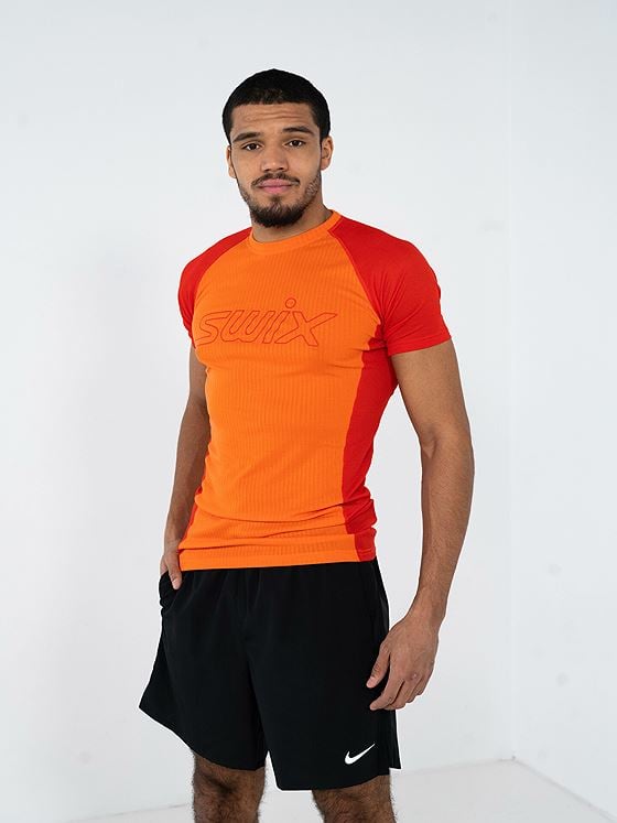 Swix Racex Light Short Sleeve Men Sunrise / Fiery Red