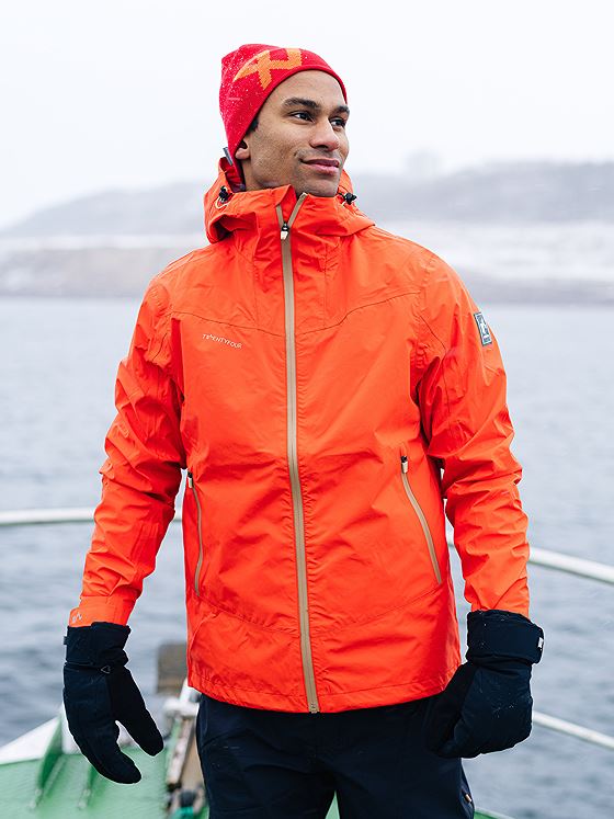 Twentyfour Loen 3-Lags Jakke Tomatrød