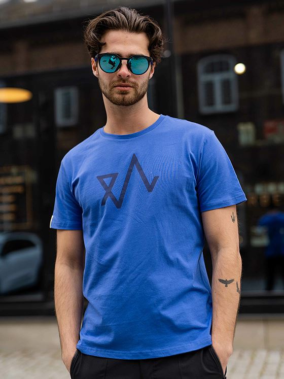 Twentyfour Logo T-skjorte H Knallblå