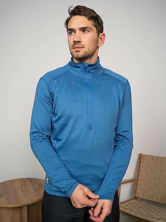 Twentyfour Isbre Thermo Half Zip Blå