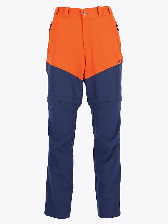 Twentyfour Flåm Zip Off bukse Rodorange