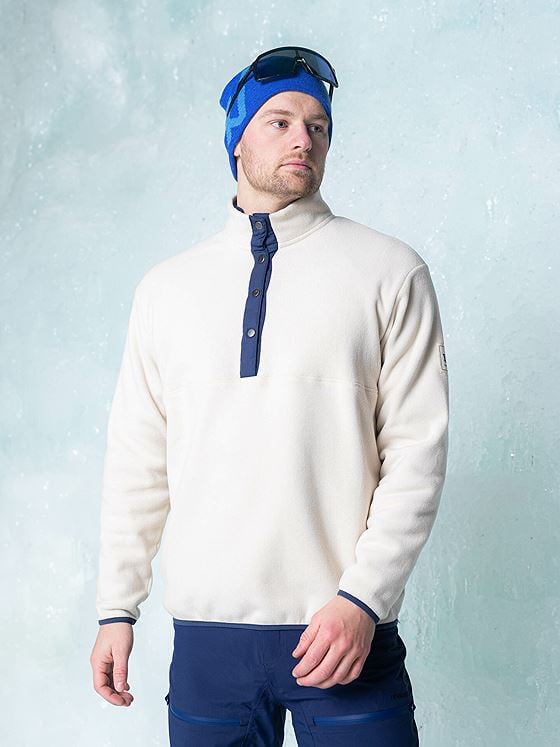 Twentyfour Finse Polarfleece Gråhvit