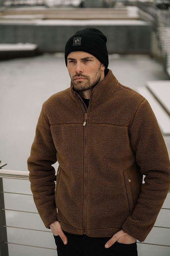 Twentyfour Finse Full Zip Sherpafleece Karamell