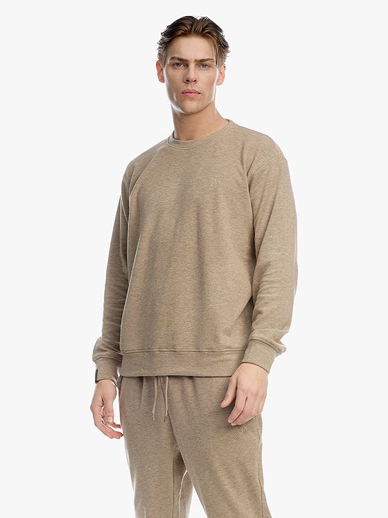 Twentyfour Mode Comfy Genser Mørk Beige