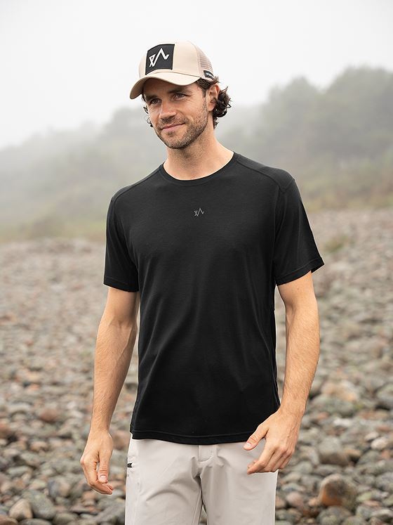 Twentyfour Venture Ullmix T-skjorte Sort