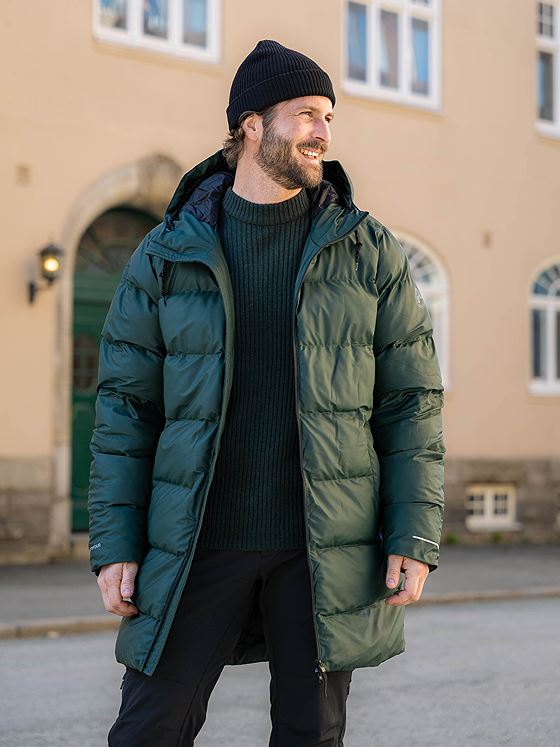 Twentyfour Mode PU Parkas Dyp Grønn