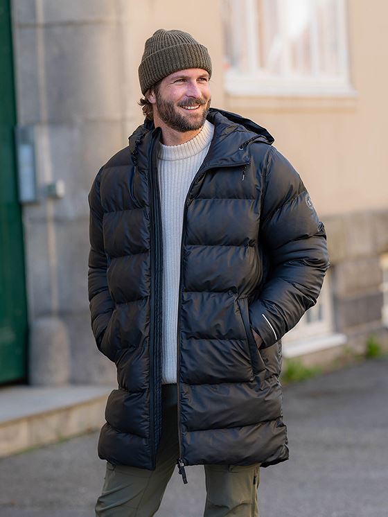 Twentyfour Mode PU Parkas Sort