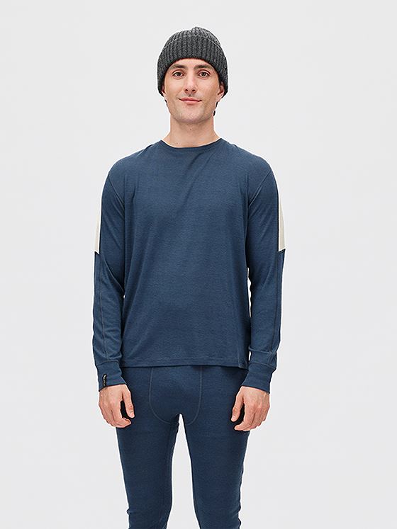 Twentyfour Aurora Merino Long Sleeve Topp Marine
