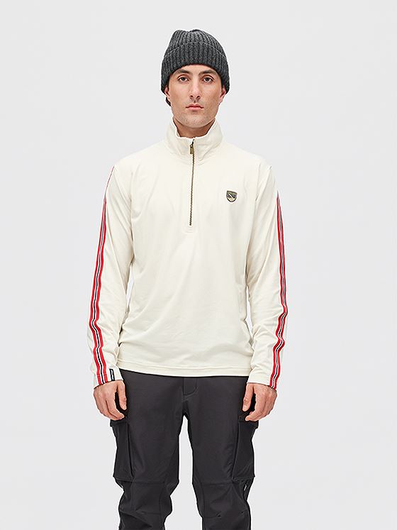 Twentyfour Aurora Half Zip Genser Kollen / Gråhvit