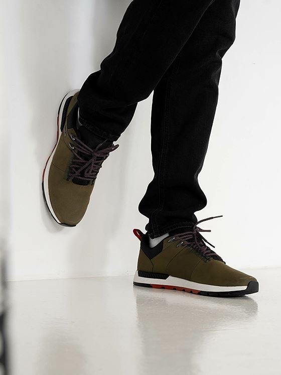 Timberland Field Trekker Low Leather Grape Leaf Knit