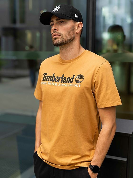 Timberland Short Sleeve Front Graphic Tee Wheat