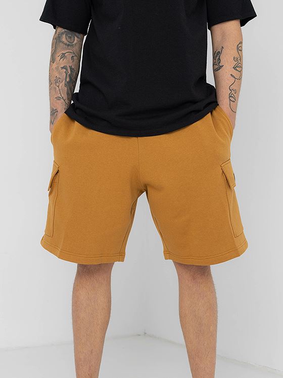 Timberland Woven Badge Sweatshort Brun
