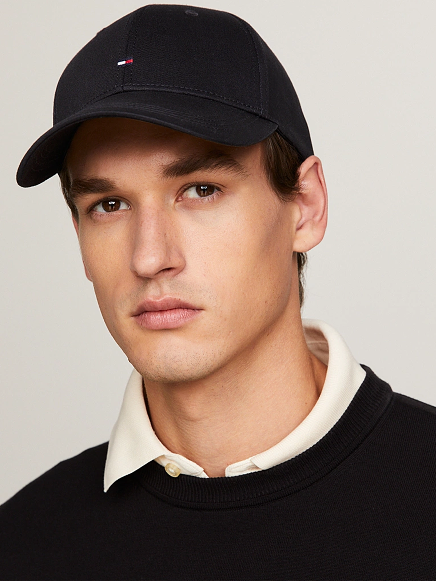 Tommy Hilfiger Classic Baseball Cap Flag Black