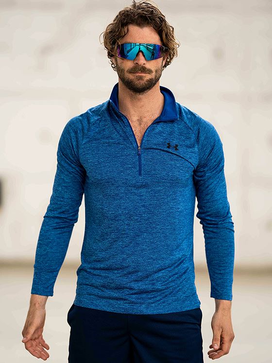Under Armour UA Tech 2.0 1/2 Zip Blå