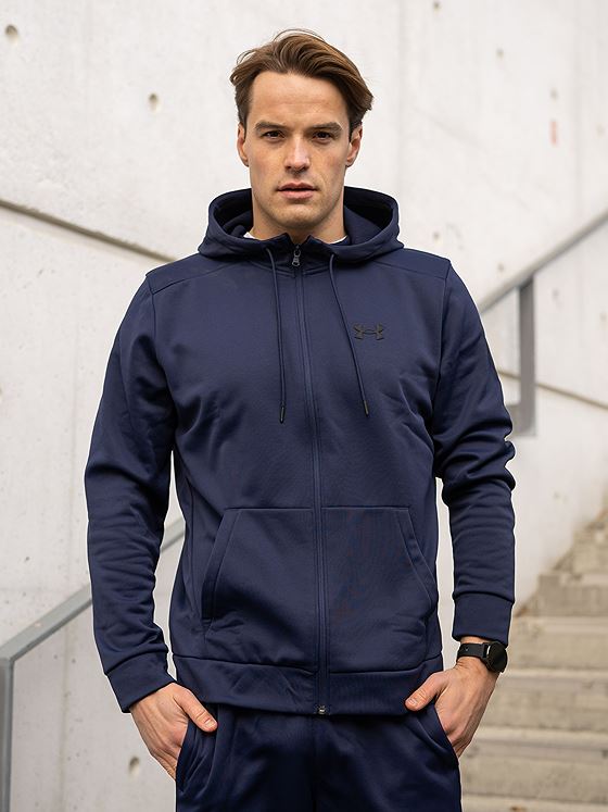 Under Armour UA Armour Fleece Full Zip Hoodie Midnight navy / Black