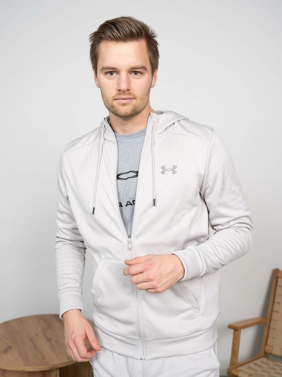 Under Armour UA Armour Fleece Full Zip Hoodie Halo Gray / Black