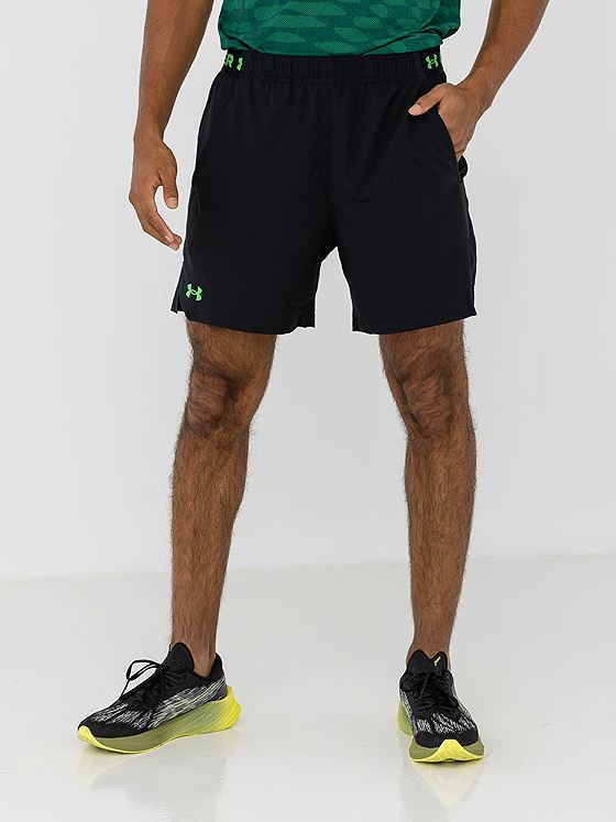 Under Armour Vanish Woven 6in Shorts Black / Green Screen