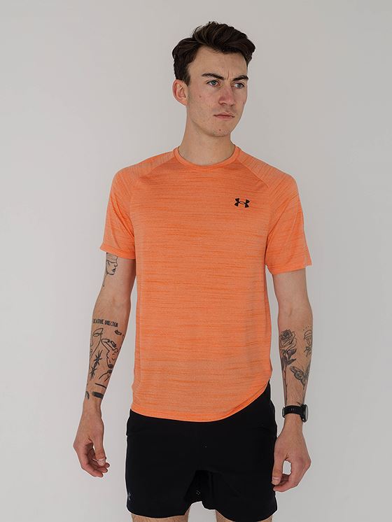 Under Armour Tiger Tech 2.0 Short Sleeve Tee Orange Blast / Black